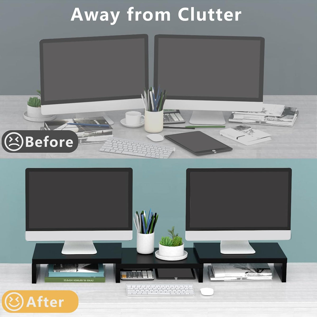 Vyction DeskSpan Adjustable Monitor Riser