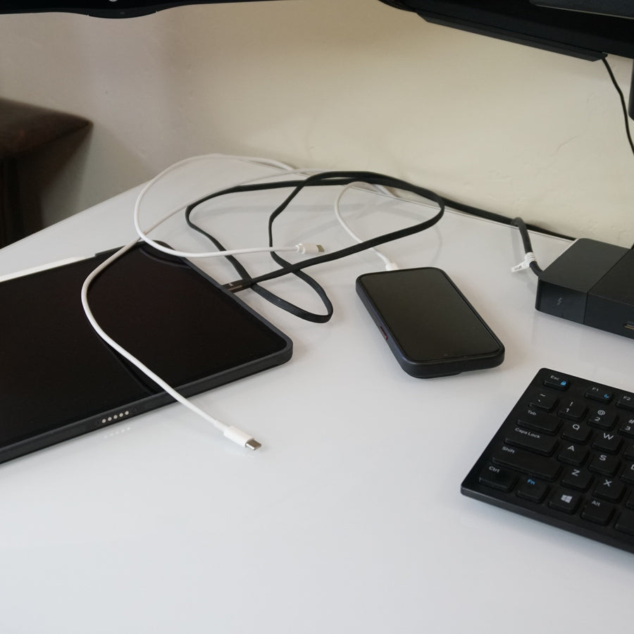 Before: Cables everywhere