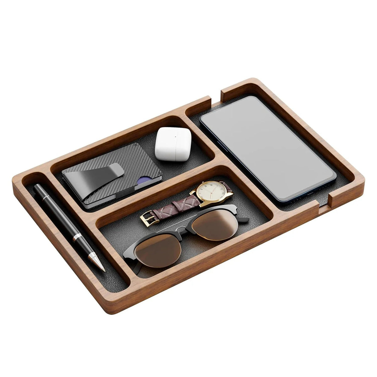 Vyction DeskDock Wooden Organizer Tray - Vyction