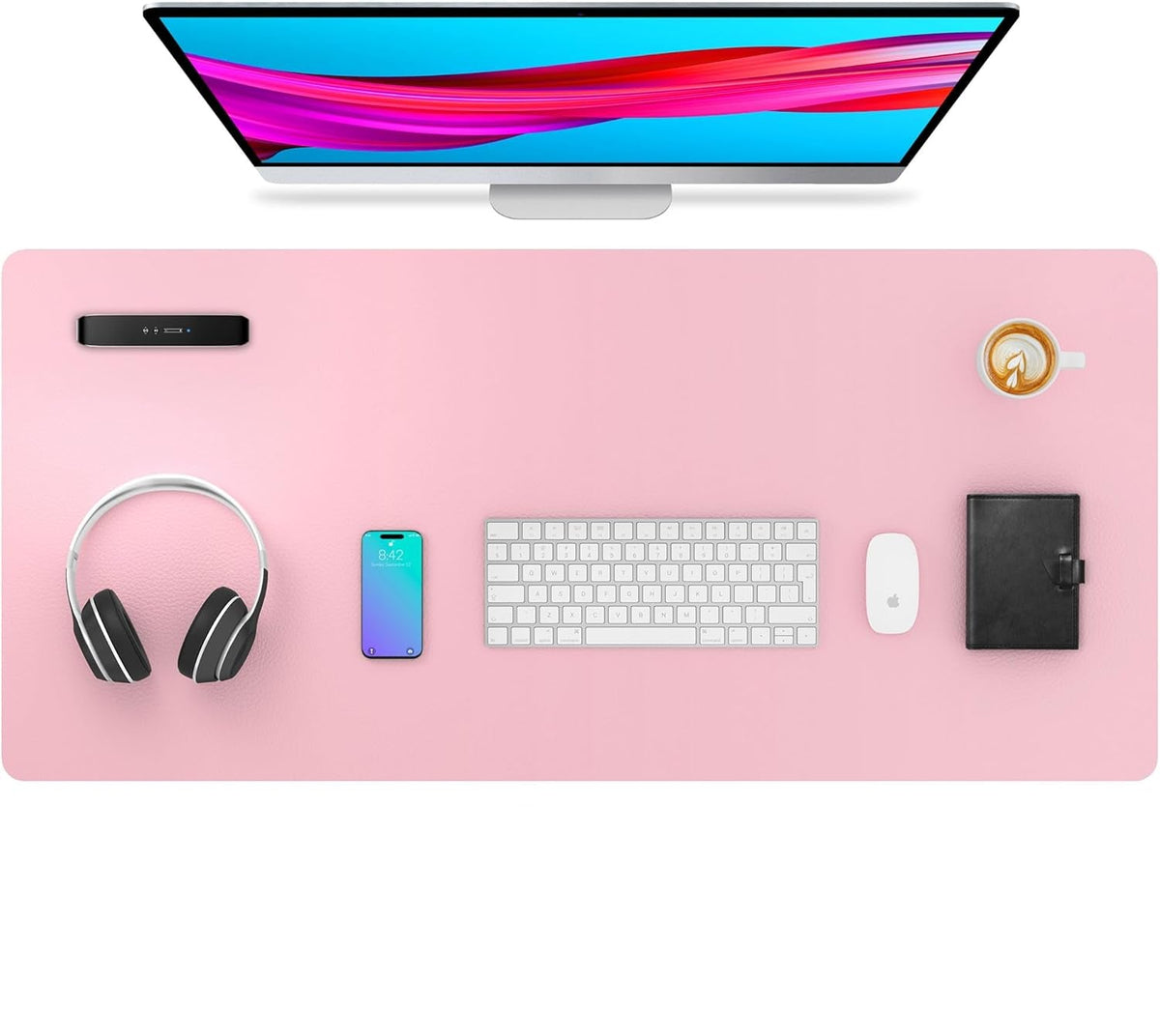 DeskGuard fairy pink desk mat.