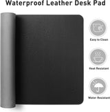 Vyction DeskGuard PU Leather Desk Mat - Vyction